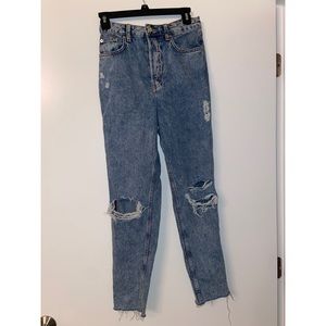 Ripped mom jeans